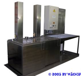 Tauchanlage geeignet f�r w��srige und brennbare Reiniger